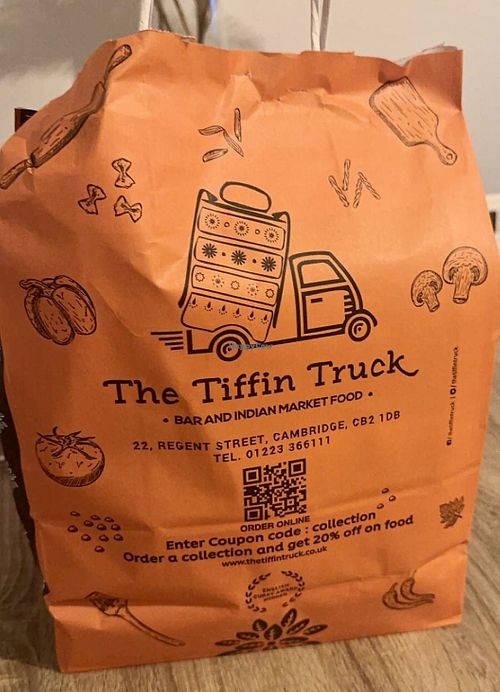 Cute packagingg  at The Tiffin Truck - Orchard Park   in Cambridge