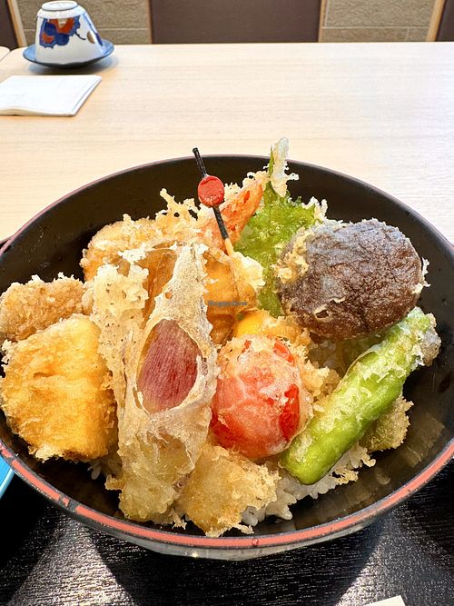 Vegan Tempura at Kagetsu Kaikan Ryotei Kabuto - 花月会館 和食料亭 かぶと in Asahikawa