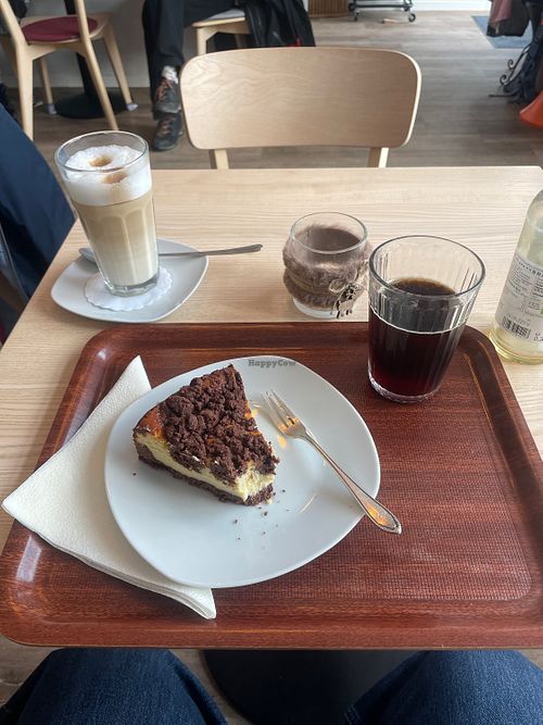Zupfkuchen, Bio Cola, Latte Macchiato   at Café Bändel in Karlsruhe