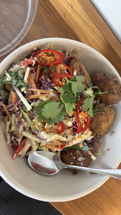 Thai fishcake slaw  at Sister of Soul in St Kilda