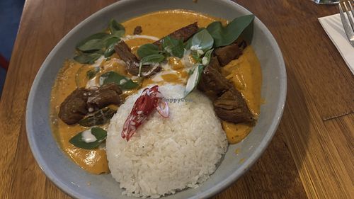 Red “duck” curry  delicious   at Sister of Soul in St Kilda
