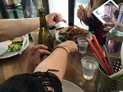 If you order the wrong thing this could happen (vegan sausages) at Sister of Soul in St Kilda