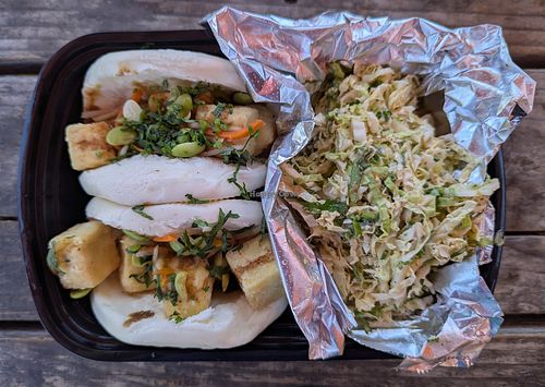 Ota Tofu Bao at Breaking Buns Food Cart  in Portland