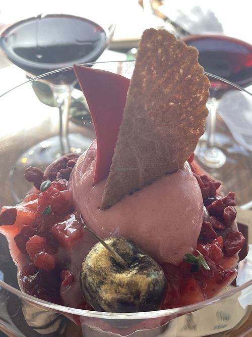 Dessert  at Creation Wines in Hermanus