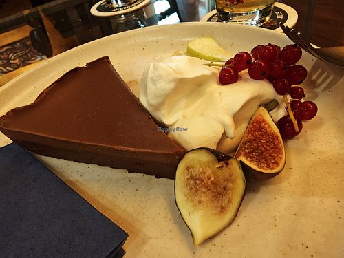 The dessert, huge and mega delicious! at Café Veronika at Academy Bar in Salzburg