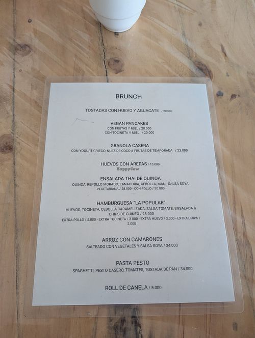 Brunch at La Popular Brunch & Pizza in Santa Marta