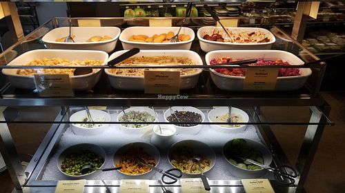 Vegan food at Hiltl Vegimetzg in Zurich