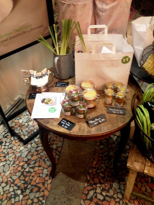 green thai curry ingredients at Hiltl Vegimetzg in Zurich