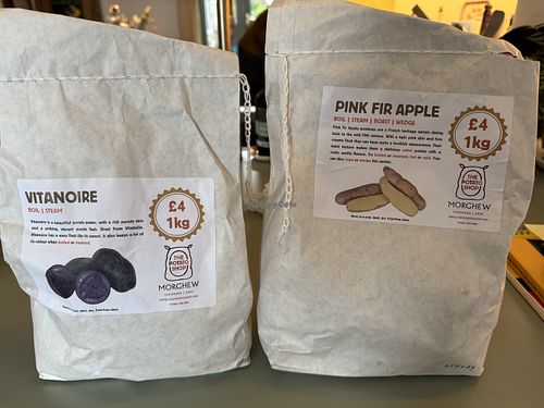 The potatoes I bought when I was last there    at The Potato Shop in Tenterden