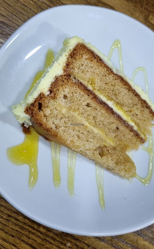 Lemon gateau cake #Veganuary at Coastline Prestonpans  in Prestonpans