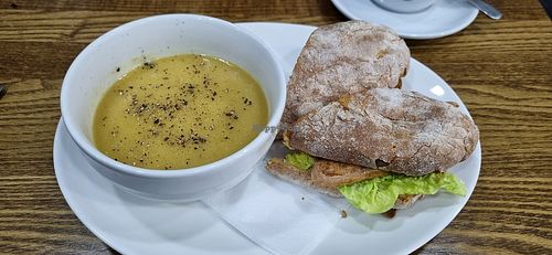 Lentil soup with vegan BLT #Veganuary at Coastline Prestonpans  in Prestonpans