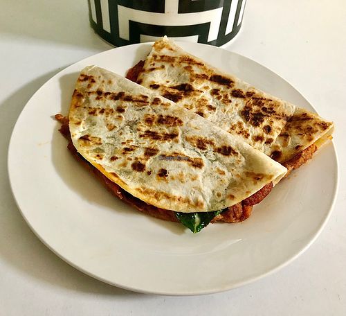 Red kidney bean flatbreads  at Vegan Daily in Dubai