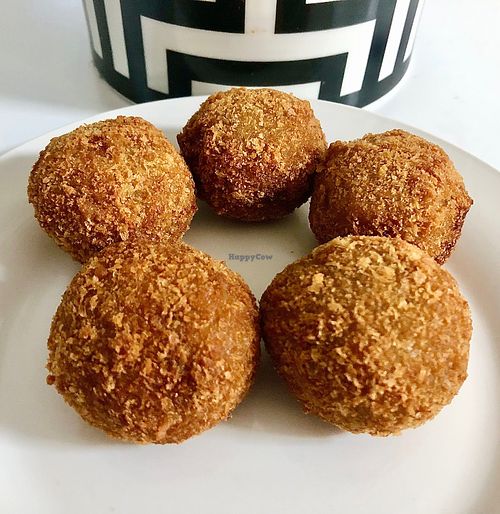 Stuffed mushrooms  at Vegan Daily in Dubai