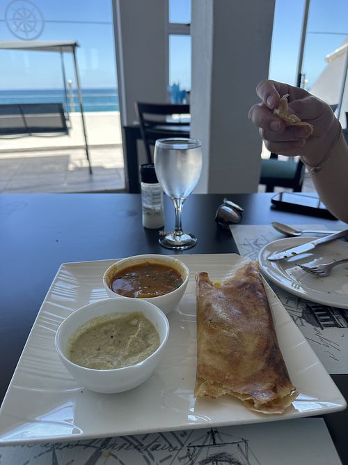 Masala dosa  at The Point Hotel & Spa in Mossel Bay