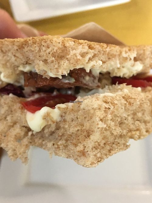 Whole wheat focaccia with smoked tofu and veggies  at We'v V3RAW in Cuneo