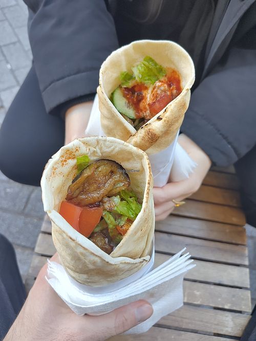 Falafel in pita at Falafellas - Piraeus in Pireas