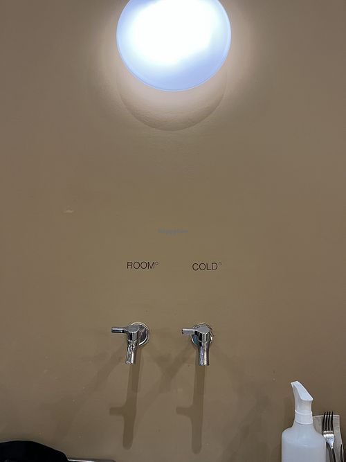 Free water at room or cold temperature  at La Papa in Barcelona