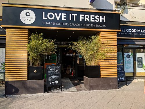 Outside of Cosmoveda at Cosmoveda Ayurveda Thali Kuche in Berlin