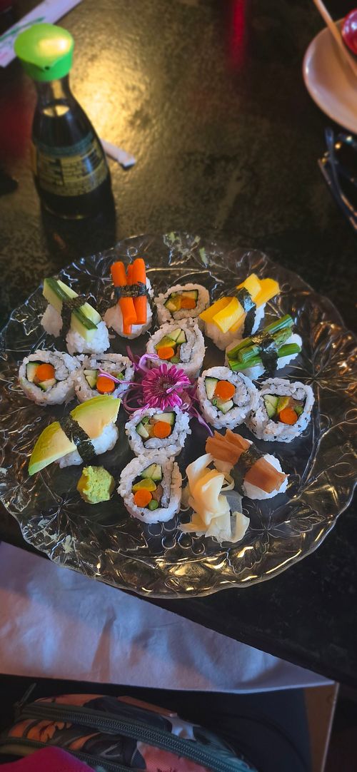 Vegan sushi platter at Sushi Thai in Buena Vista
