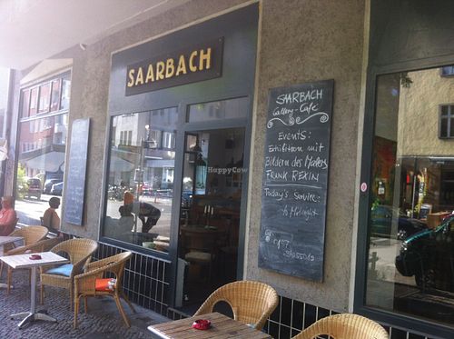 outside at Cafe Saarbach in Berlin