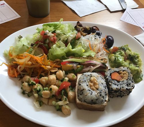 Some of the cold options. at Loving Hut - Vila Mariana in Sao Paulo