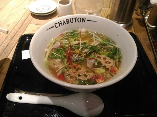 veggie ramen at Chabuton in Osaka
