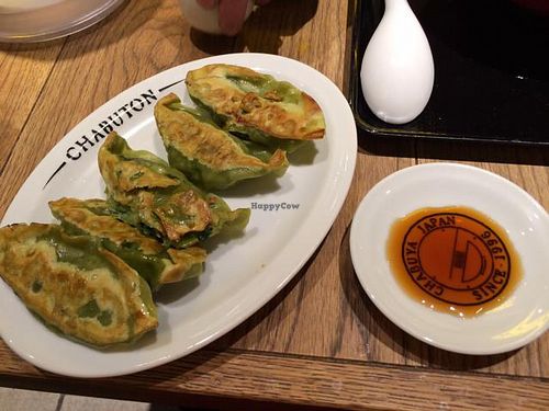 vegie gyoza at Chabuton in Osaka