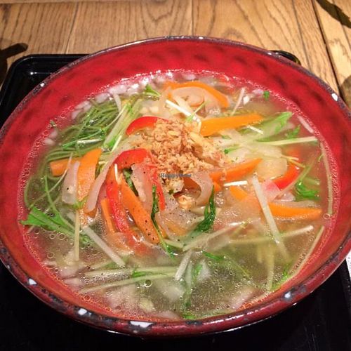 vegan ramen - delicious! at Chabuton in Osaka