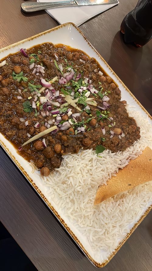 Veganes Chana Masala, leicht schsrf  at Curry House in Erlangen