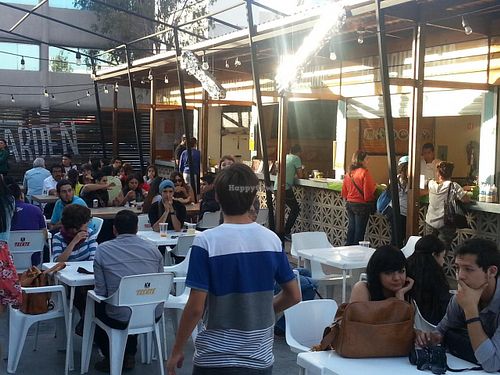 seating at Veggie Smalls in Tijuana