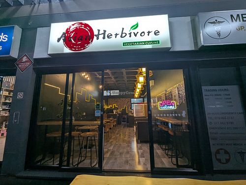 Outside at Asian Herbivore Restaurant in Johannesburg