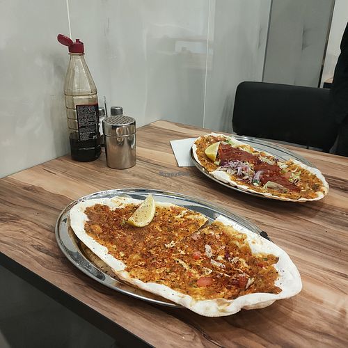 Vegan lahmacun at kral URFA LAHMACUN pide in Cologne