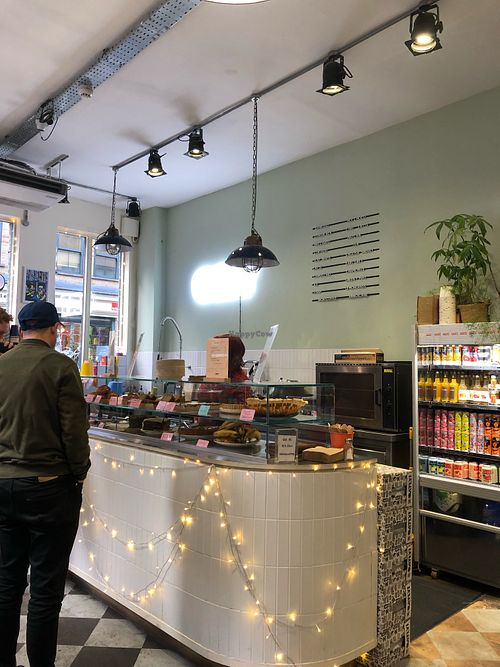 Cakes at the bar at Oat Coffee Brick Lane in East London