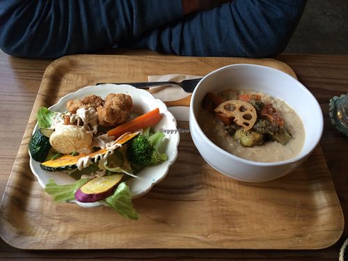 Brown rice risotto! at Cafe Rappa in Tokyo