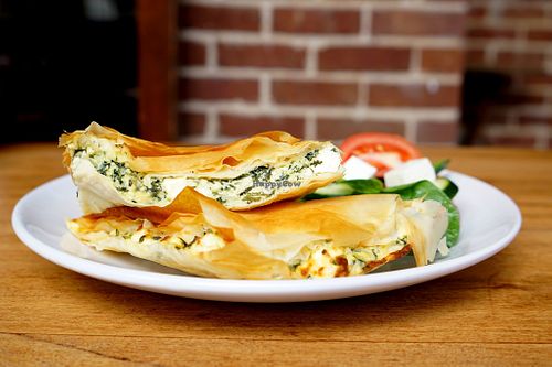 Phoenix's signature Spanakopita at Phoenix Cafe in Bowraville