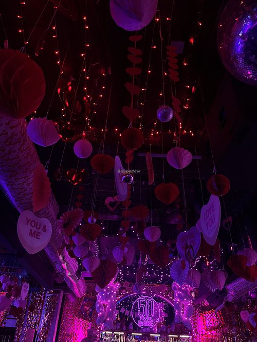 valentine’s day decor   at 50 Shades of Rosé in Scottsdale