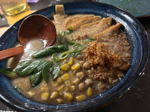 Vegan ramen (chickpeas were a nice touch!) at Iry Ramen in Klagenfurt
