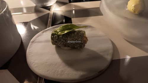 Kimchi amouse bouche #Veganuary at Galáxia Skyfood | Skybar in Funchal
