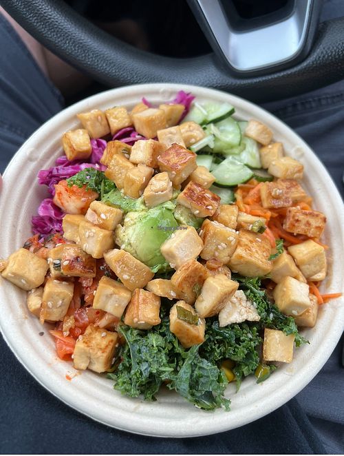 Tofu bowl  at BIBIBOP in Champaign