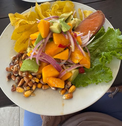 Vegan ceviche   at Detour Surf & Coffee  in Mancora
