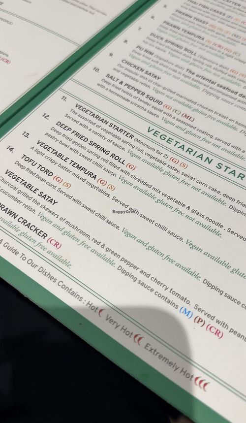 Starters Menu   at Spice I Am  in Worthing