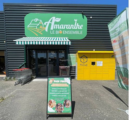 Devanture du magasin at Amaranthe Bio  in Montlucon