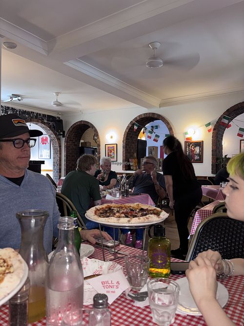 inside   at Bill & Toni's in Darlinghurst
