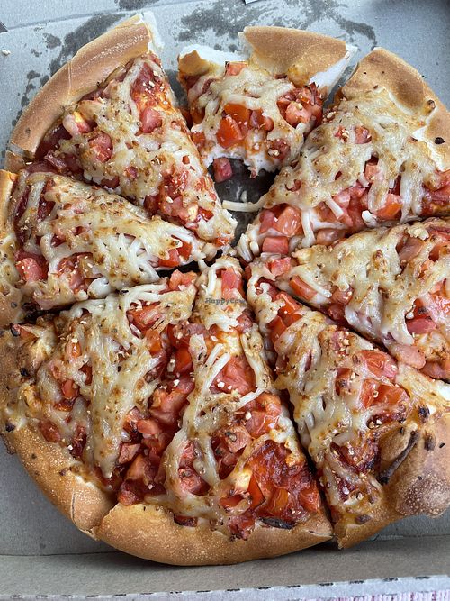 Vegan Margharita  at Pizza Hut in Goulburn