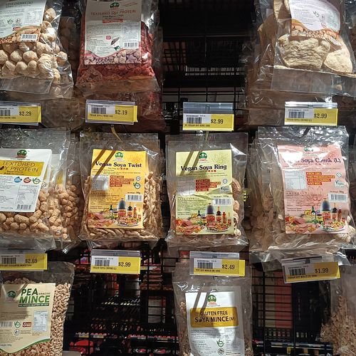 Vegan shelf at Asian Food Connection  in Wantirna South