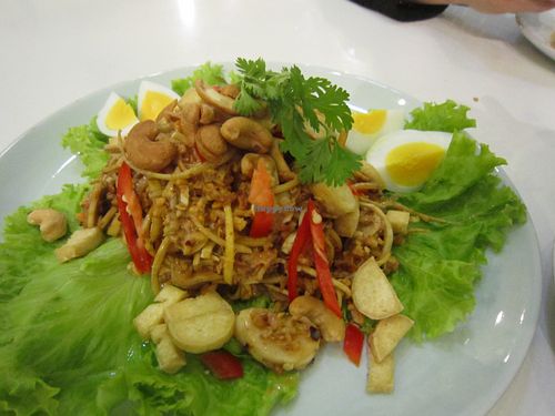 banana blossom salad, one of my favourite dishes at Kin-Lum Vegetarian in Chiang Mai