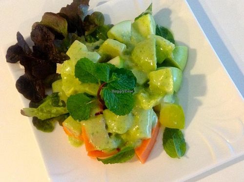 Fruit salad at Kin-Lum Vegetarian in Chiang Mai