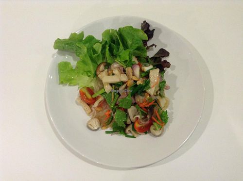 Mixed spicy salad at Kin-Lum Vegetarian in Chiang Mai