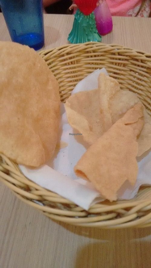 Poppodom at Gokul Raas Vegetarian - Little India in Central Singapore