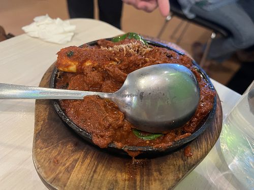 Rendang chicken   at Gokul Raas Vegetarian - Little India in Central Singapore